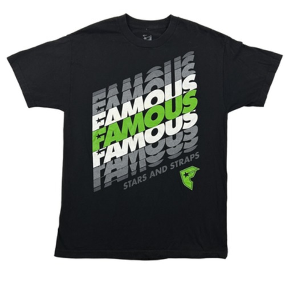 Famous Stars & Straps Shirt Mens Large Graphic Logo Urban Streetwear‎ Black
